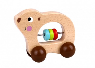 Ξύλινα Συρόμενα Ζωάκια Χάντρες Display 12T