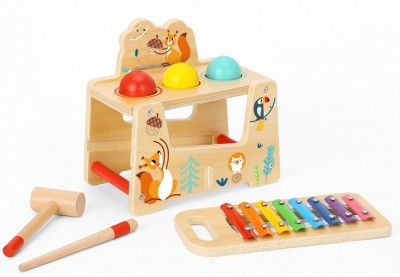 Ξύλινος Πάγκος Μεταλλόφωνο