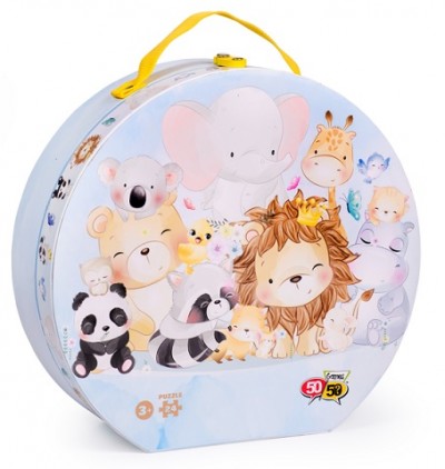 5050Games Παζλ Ζωάκια Φιλίας Βαλιτσάκι 24 Τεμ.