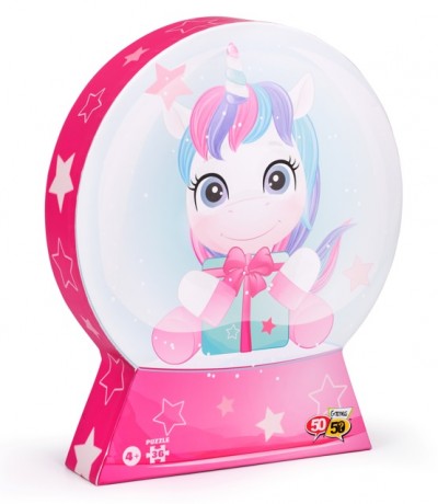 5050Games Παζλ Μονόκερος Χιονόμπαλα 36 Τεμ.