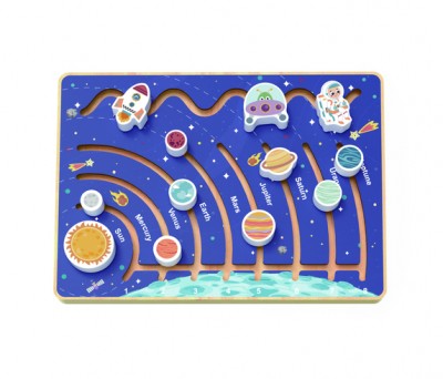 Ξύλινο Διαστημικό Παιχνίδι Λαβύρινθος