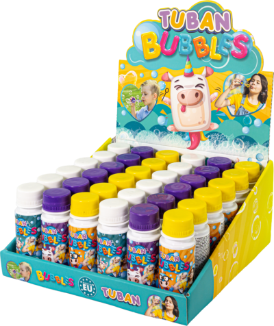 Υγρό για σαπουνόφουσκες 60 ml DISPLAY mix 36 τμχ